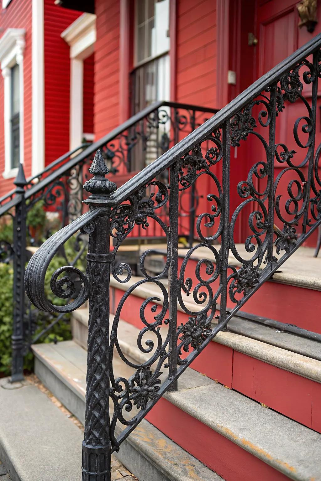 Elevate your porch with exquisite decorative railings that blend safety with style.