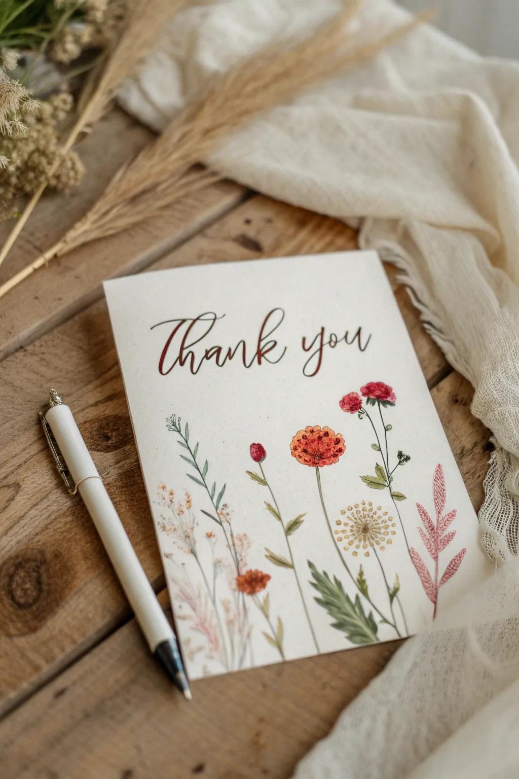 Craft heartfelt memories with every word. 🌸✨ #ThankYouNotes #PersonalTouch