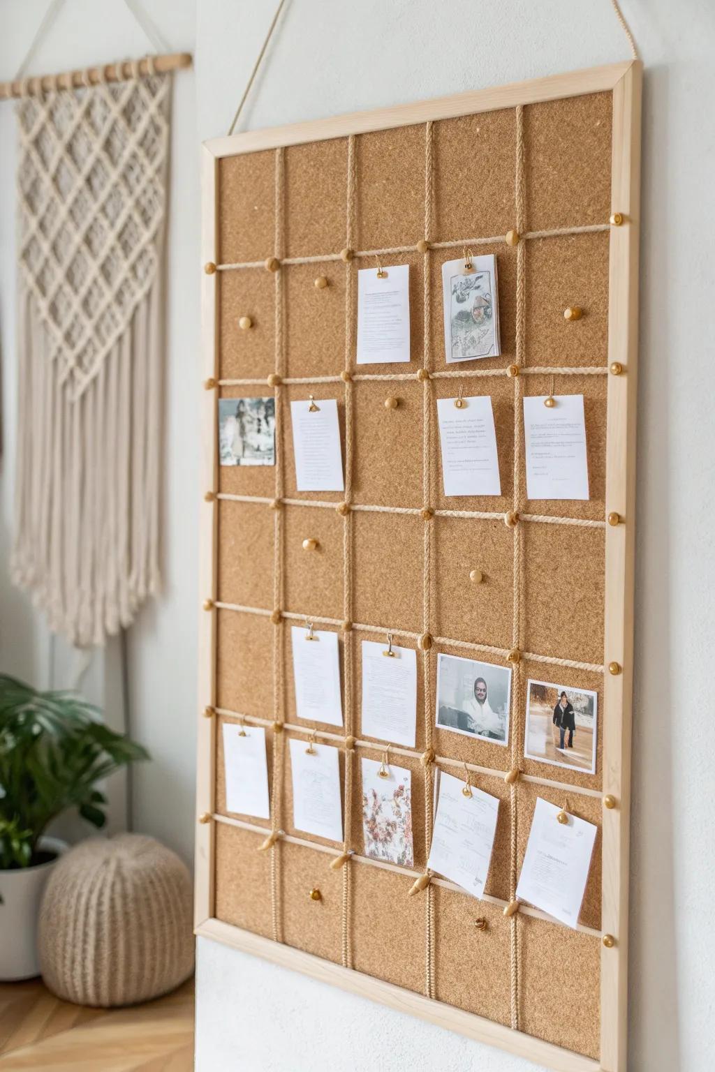 Simplify your chaos: Organize life with a grid-inspired board.