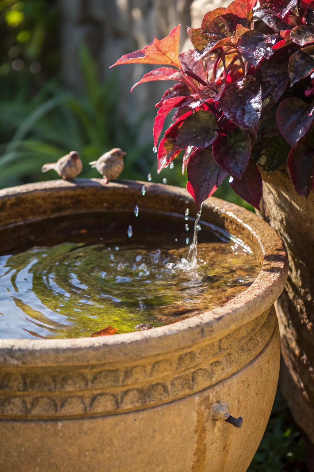 Transform your garden with a handcrafted water feature for a touch of serenity.