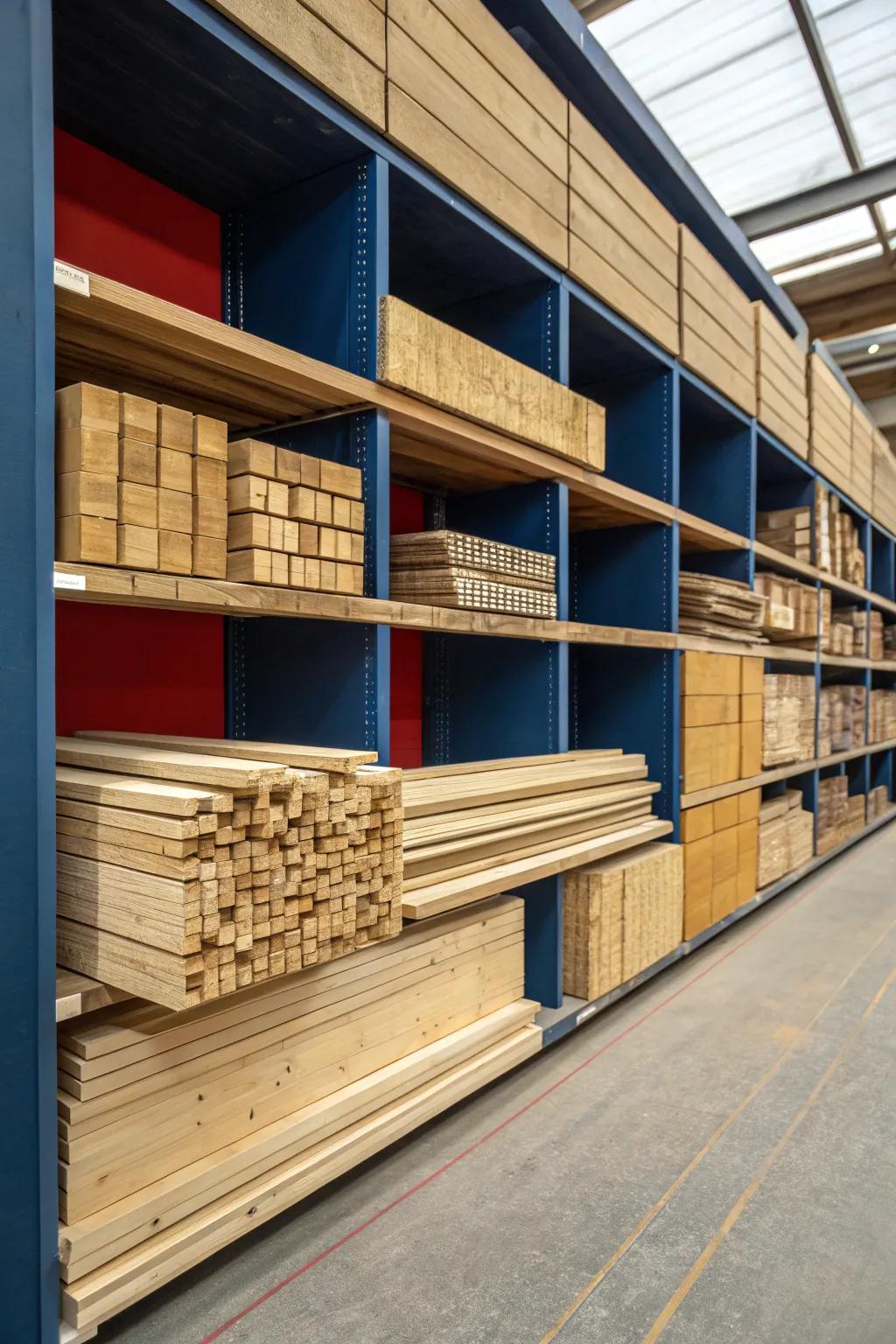 Master the art of organization with bespoke lumber storage compartments, where every piece finds its perfect place.