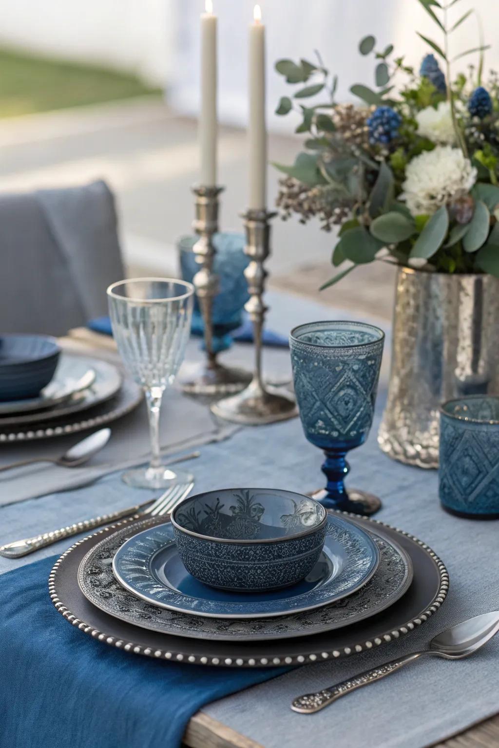 A dark and moody color palette adds depth and masculinity.