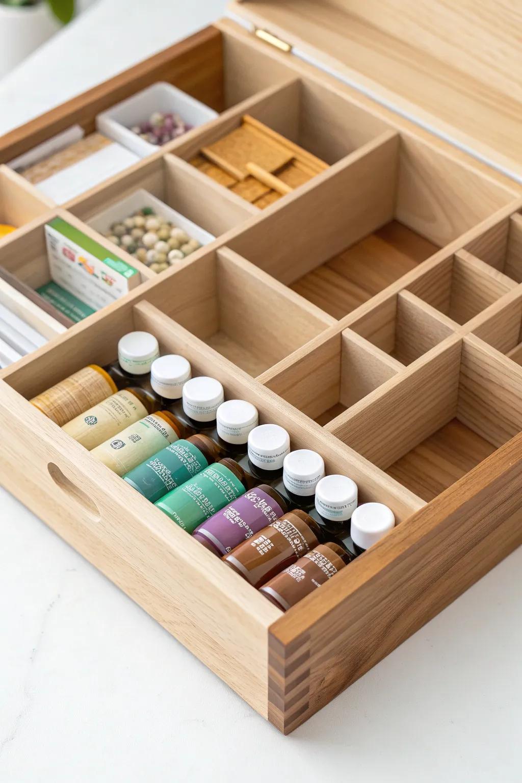 Transform clutter into calm with these chic wooden drawer dividers, the perfect blend of Scandinavian simplicity and boho charm!