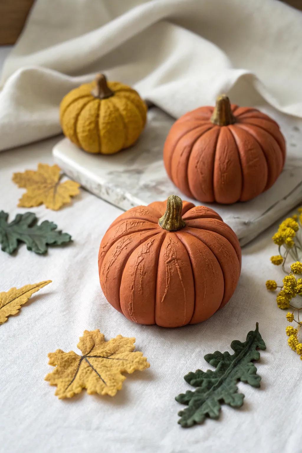 Celebrate the season with artful clay creations that bring a touch of minimalist magic to your home decor.