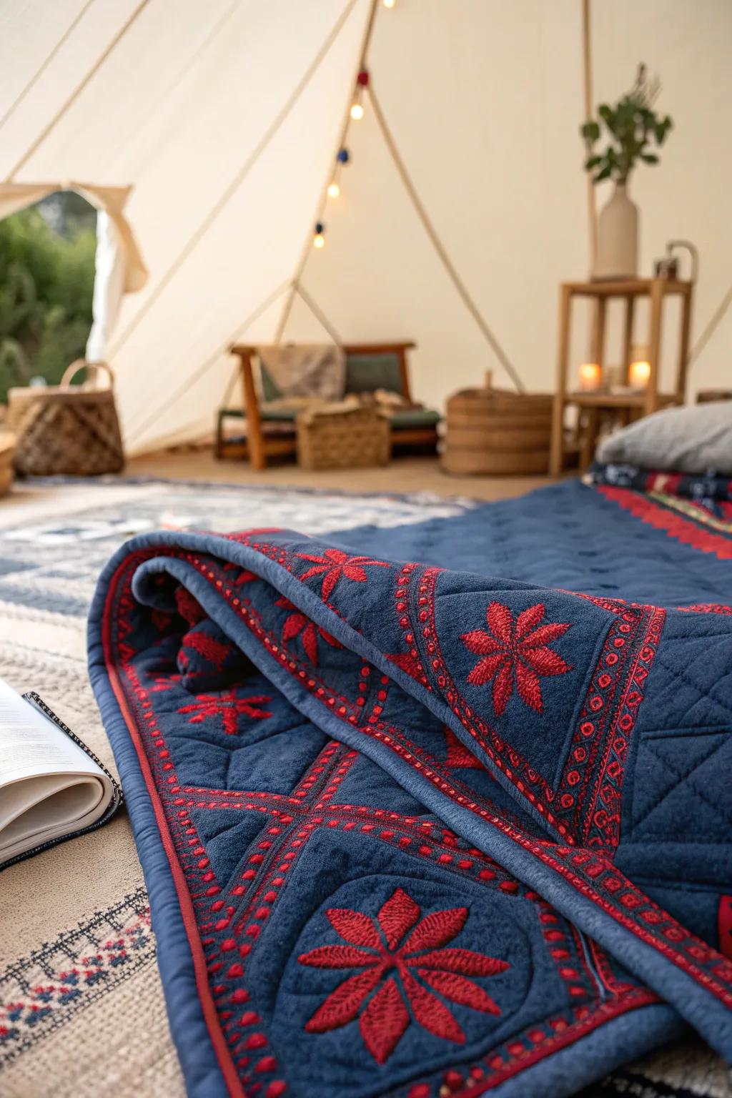 Elevate your camping experience with stylish moving blankets that bring the comforts of home to the great outdoors.