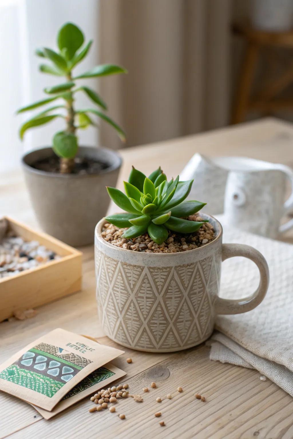 Bring nature indoors with the Gardener's Delight Mug – the perfect gift for green thumbs!