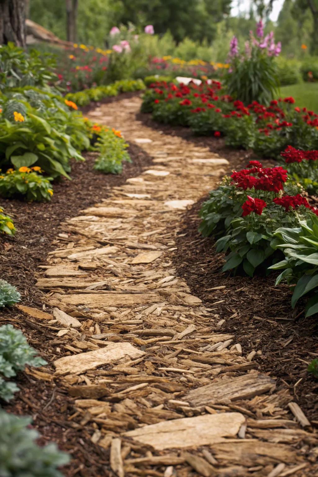 Seamlessly blend your garden and pathway with bold and vibrant flair.