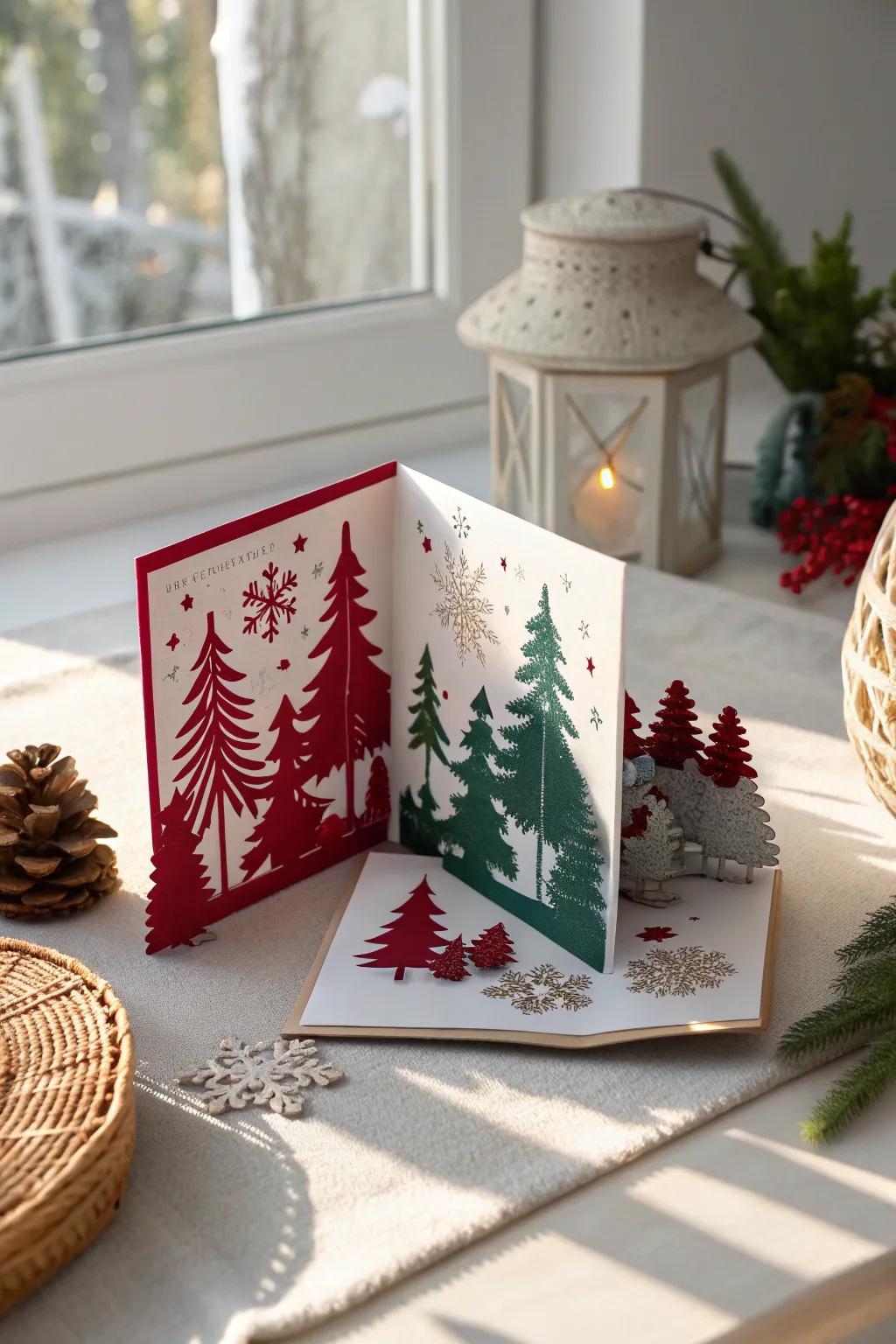 Add a playful surprise to your New Year greetings with a stunning 3D pop-up card, perfect for bringing smiles and capturing the essence of minimalist elegance.