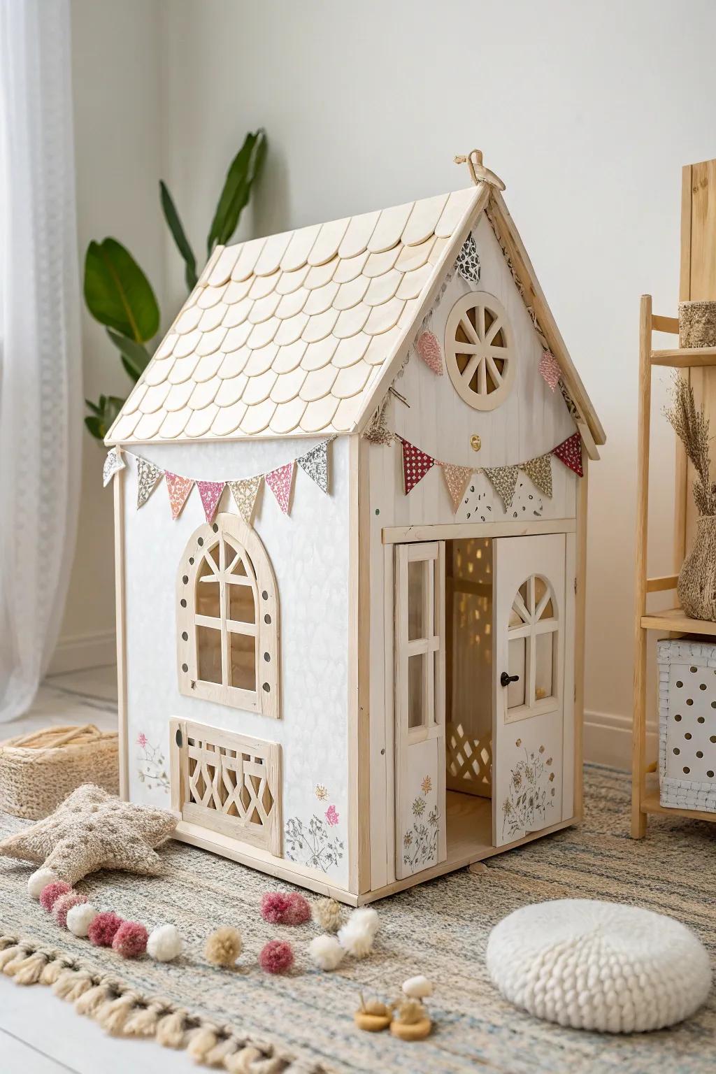 Where imagination meets craftsmanship: a miniature playhouse that transforms any story into an adventure.