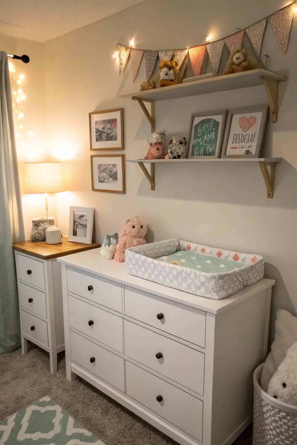 Dual-purpose furniture maximizes utility in compact areas.