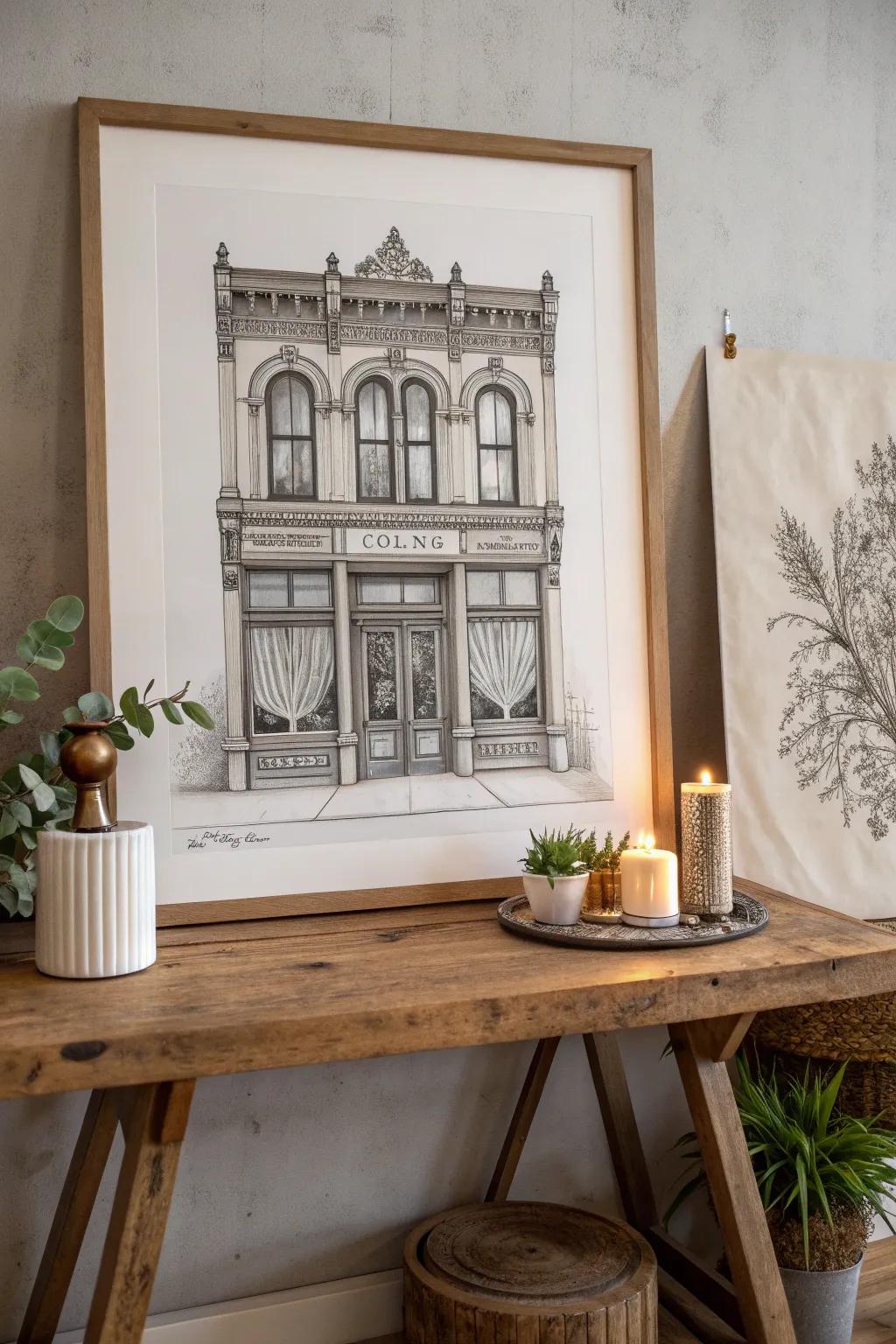 Rediscover the charm of the past with a handcrafted sketch of Victorian elegance. #ArchitecturalArt #VintageVibes