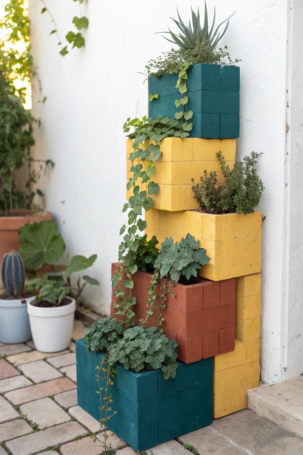 Elevate your garden with a touch of Scandinavian elegance and Boho charm - discover the art of tiered plant towers!