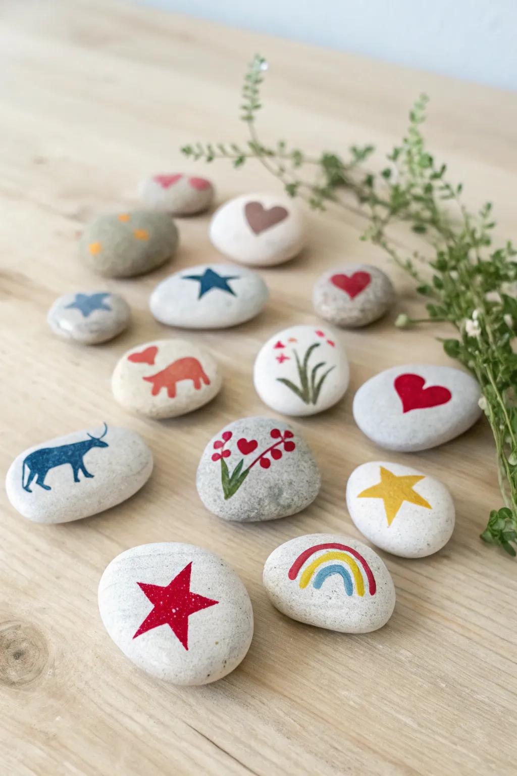 Ignite your child's imagination with these charming story stones, where every design invites a new tale.
