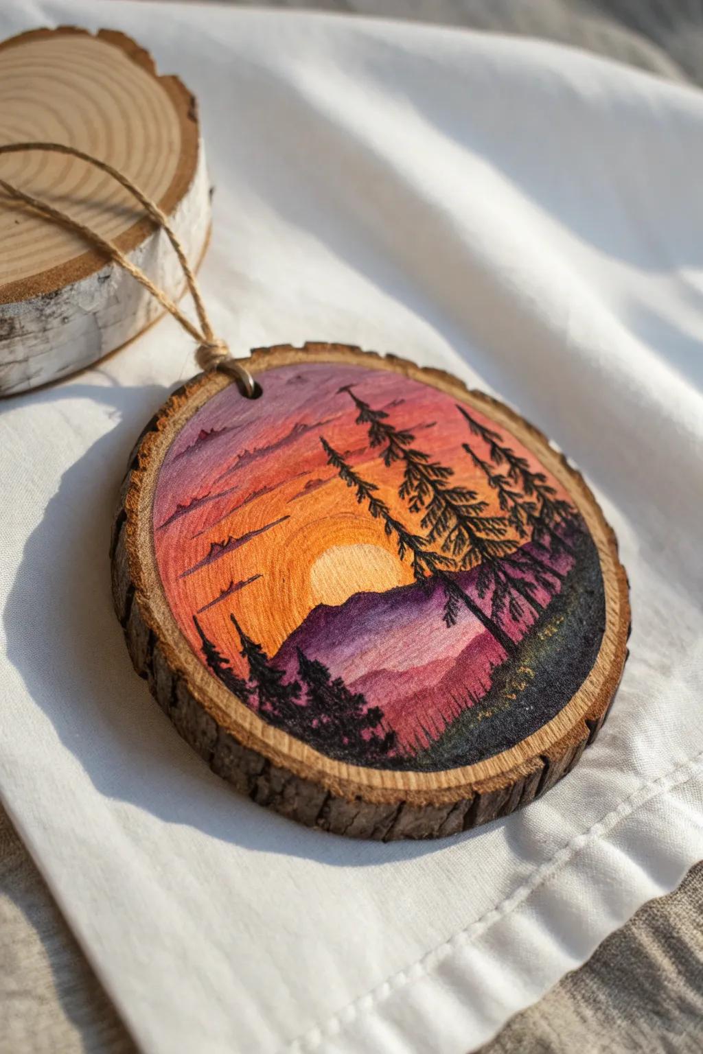 Capture the warmth of a sunset with handcrafted beauty.