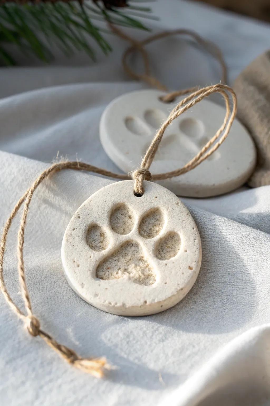 Capture the love of your pets with a personalized paw print ornament—where simplicity meets heartfelt craftsmanship.