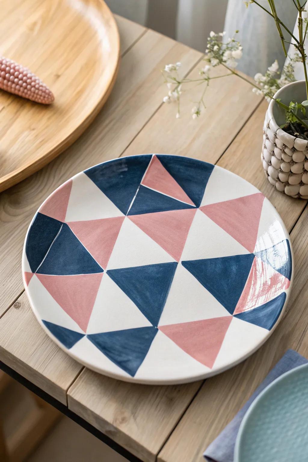 Transform your dining experience with striking geometric designs that blend Scandinavian minimalism with bold Boho charm.