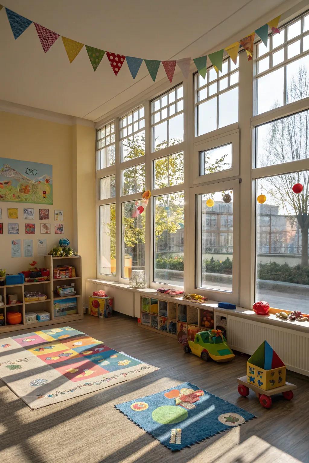 Natural lighting enhances mood and focus in any room.