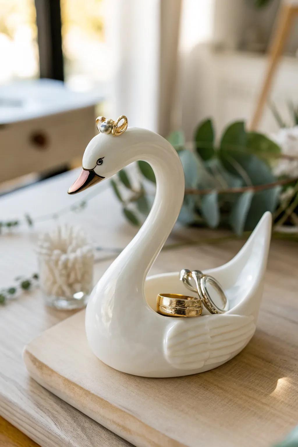 Embrace elegance with a minimalist animal-shaped ring holder that brings joy to your everyday routine.