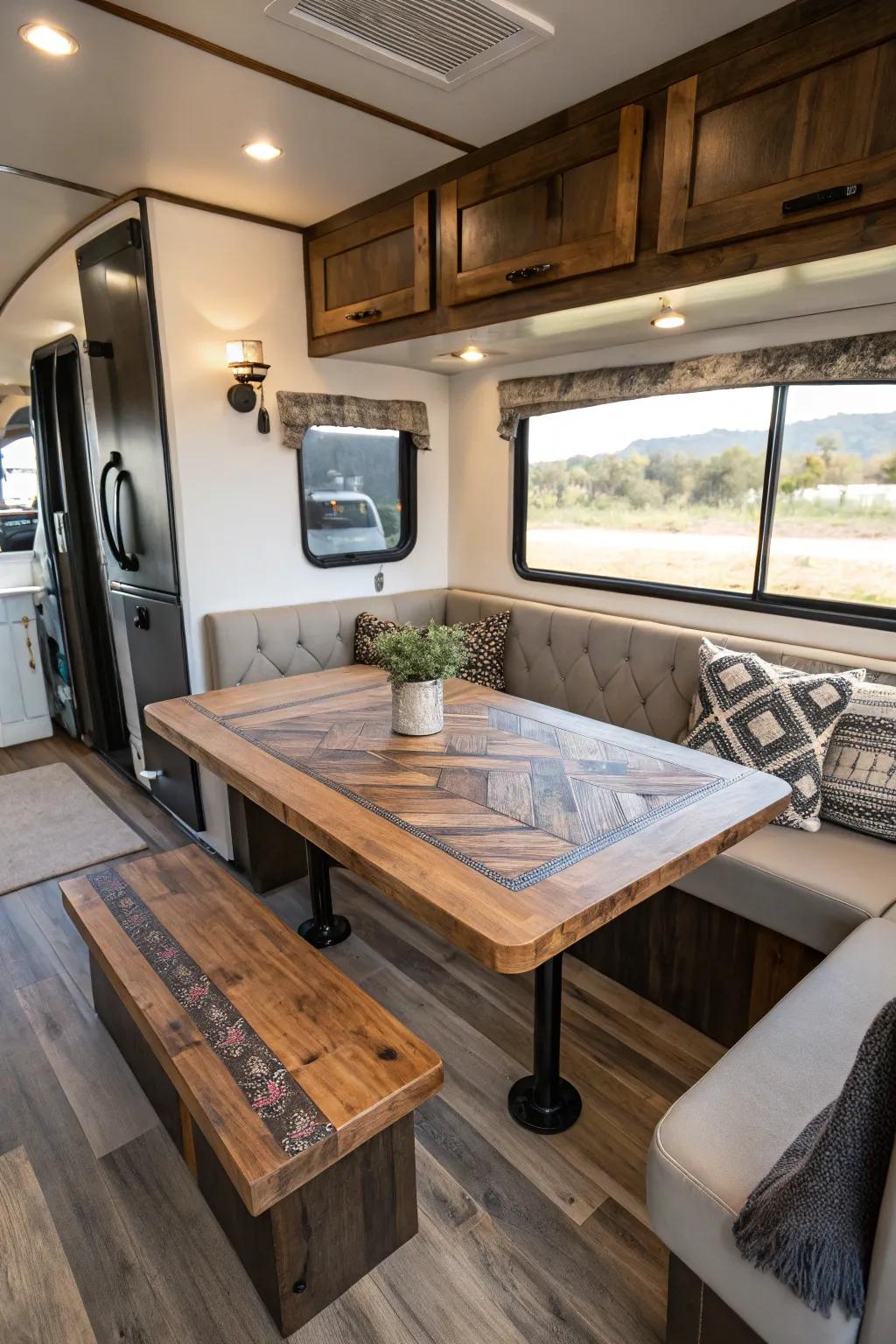 Transform your RV with the timeless charm of reclaimed wood.