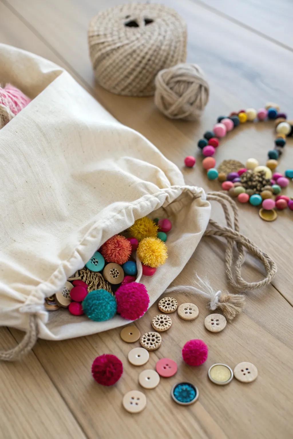 Unveil a world of textures with our 'Textured Treasure Hunt' sensory bag, where every discovery brings joy and wonder.