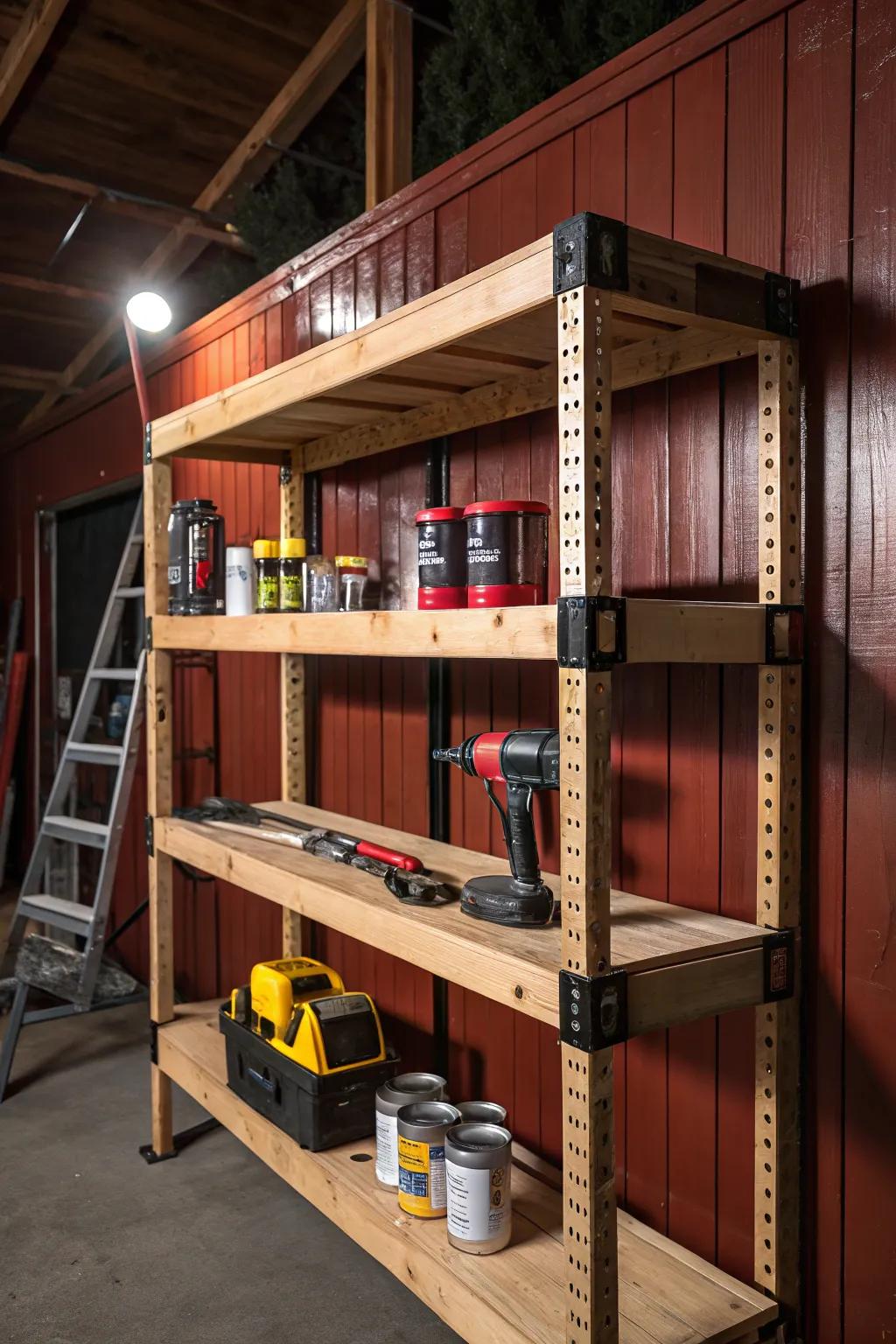 Master your space with these expertly crafted adjustable shelves—where form meets function in bold style.