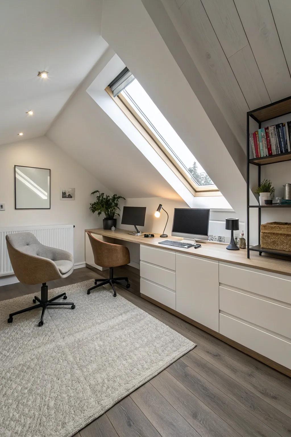 Low-profile furniture for a sleek and open office