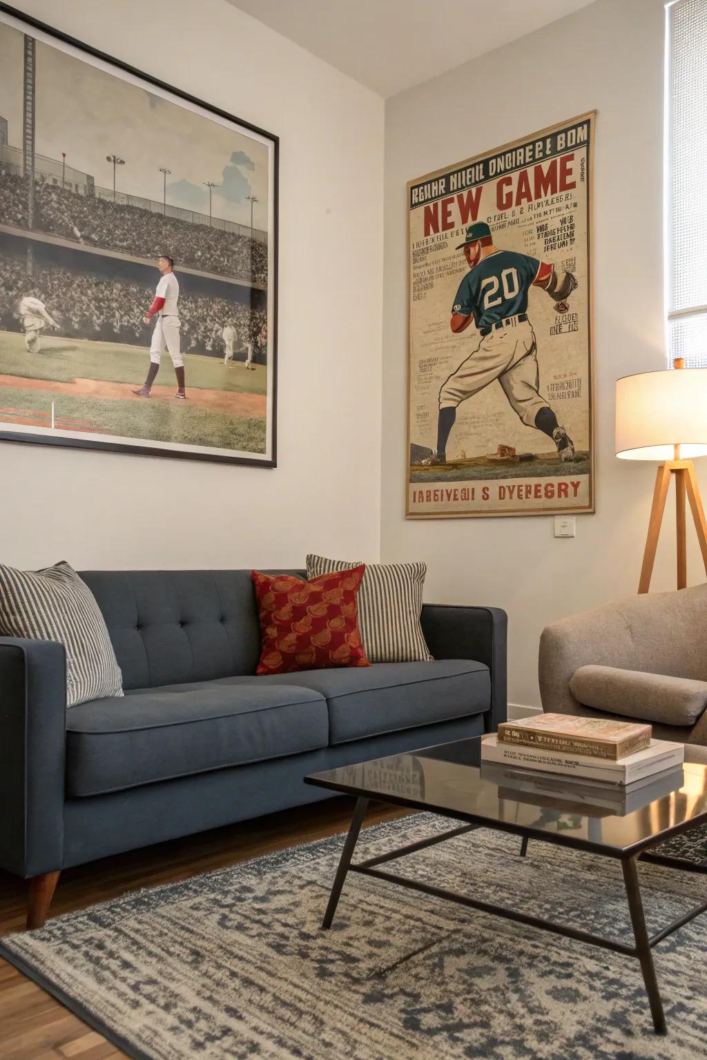 Nostalgia comes alive with vintage sports posters.