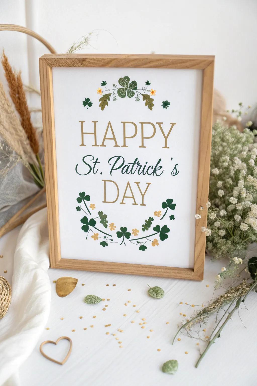 Celebrate St. Patrick's Day with style and charm through beautifully crafted lettering.