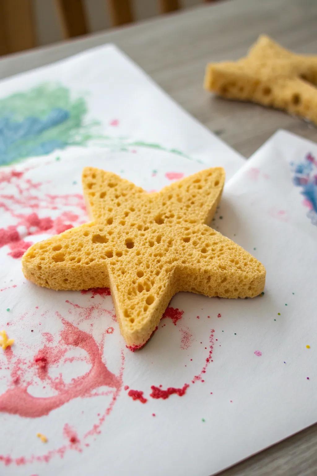 Unleash creativity with fun sponge shapes! Perfect for little hands to craft vibrant masterpieces.