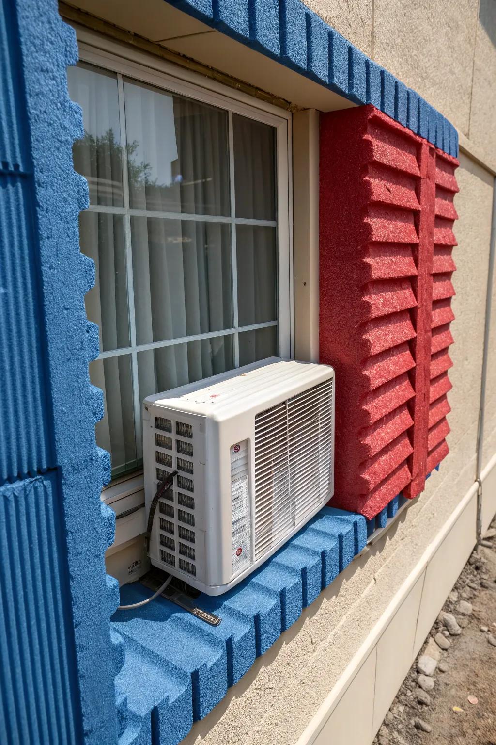 Achieve a snug, custom fit for your AC with bold, striking foam insulation.