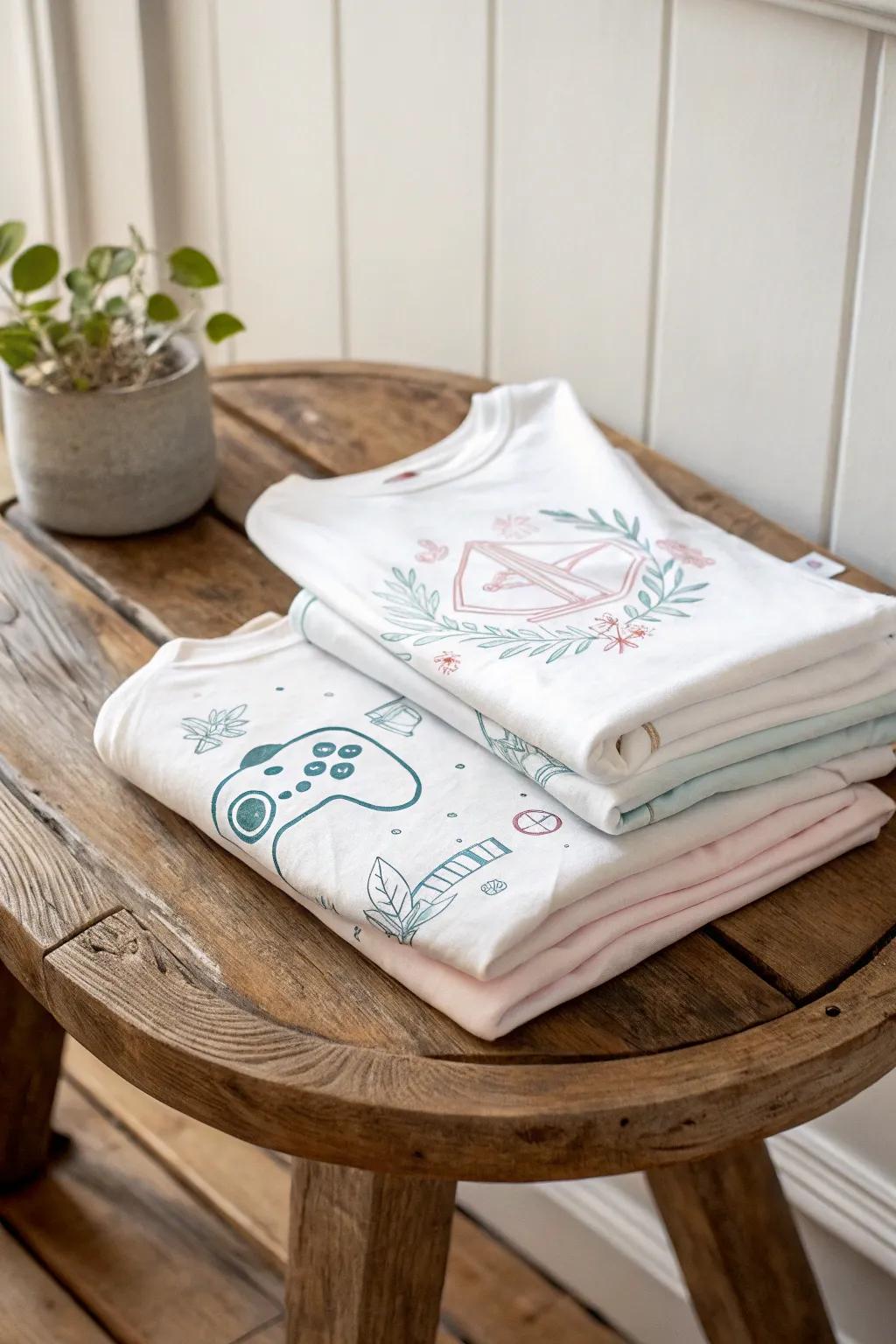 Celebrate their gaming passion with minimalist style: A perfect 10th birthday shirt idea!