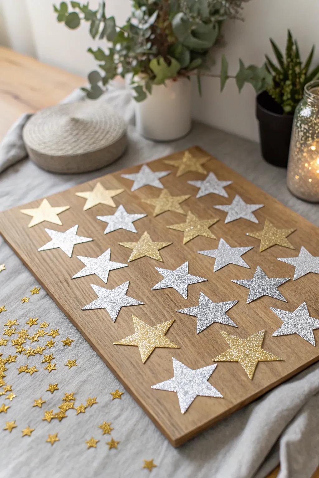 Celebrate 100 days of learning with a dazzling star chart that shines bright in simplicity and elegance.