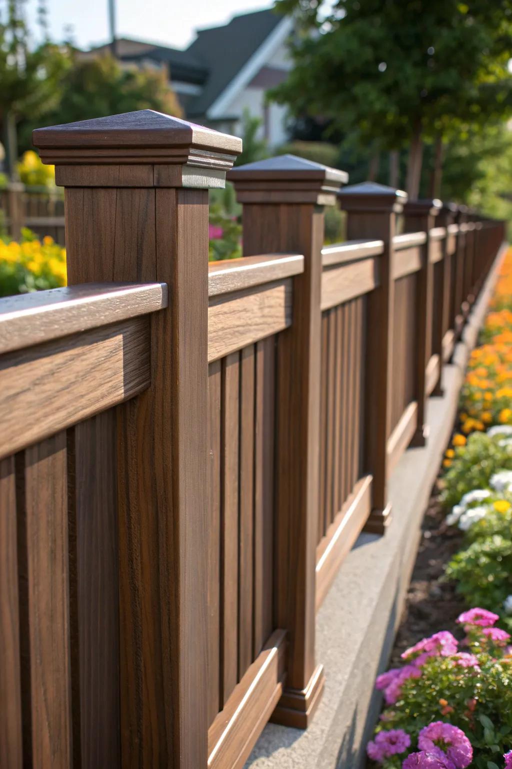 Elevate your garden's elegance with a picture frame wood fence - where structure meets style.