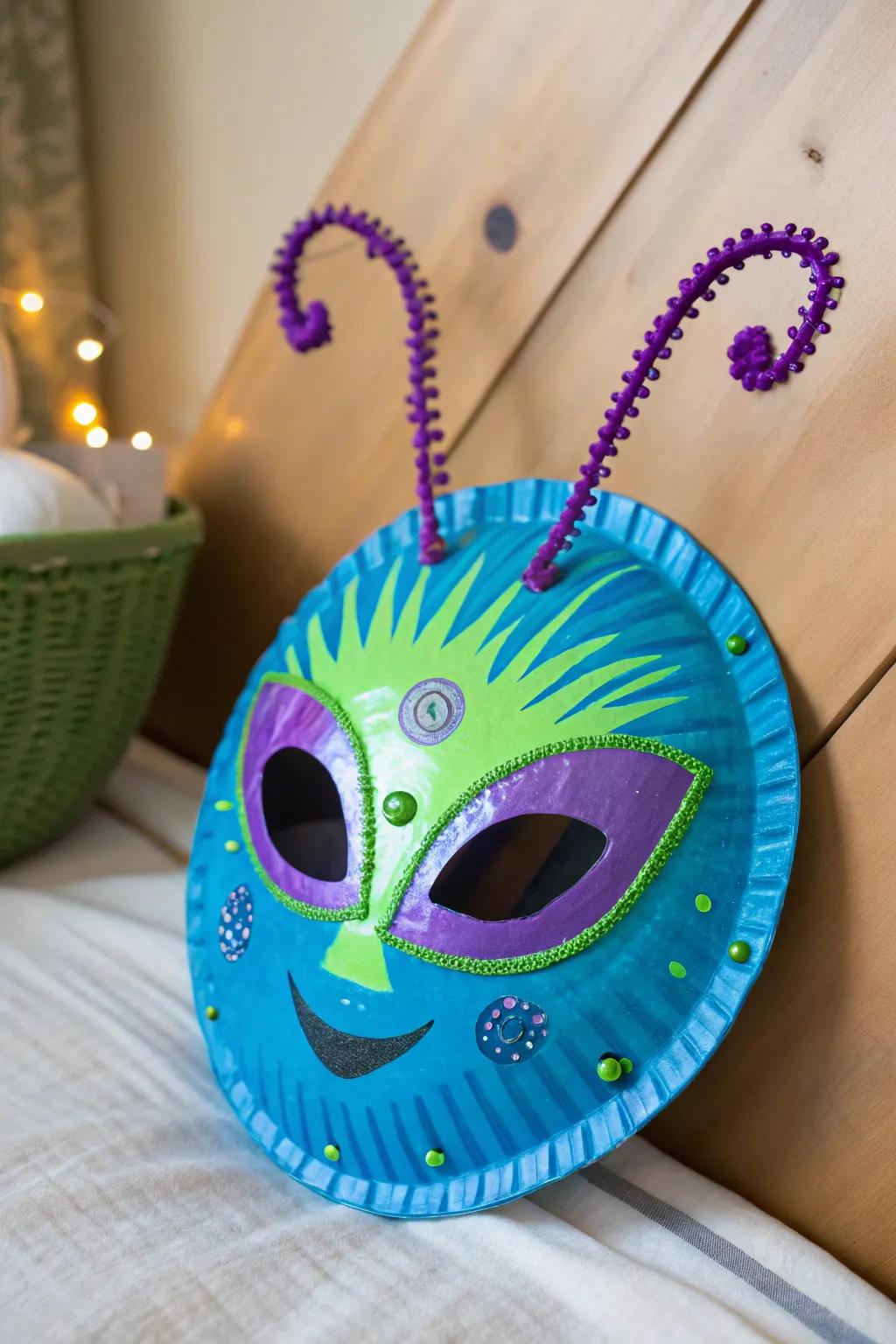 Craft your own out-of-this-world look with playful alien masks!