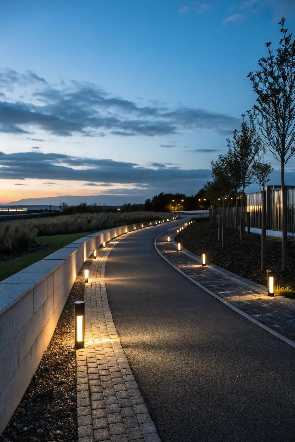 Transform your evening strolls into a magical experience with elegantly illuminated pathways.