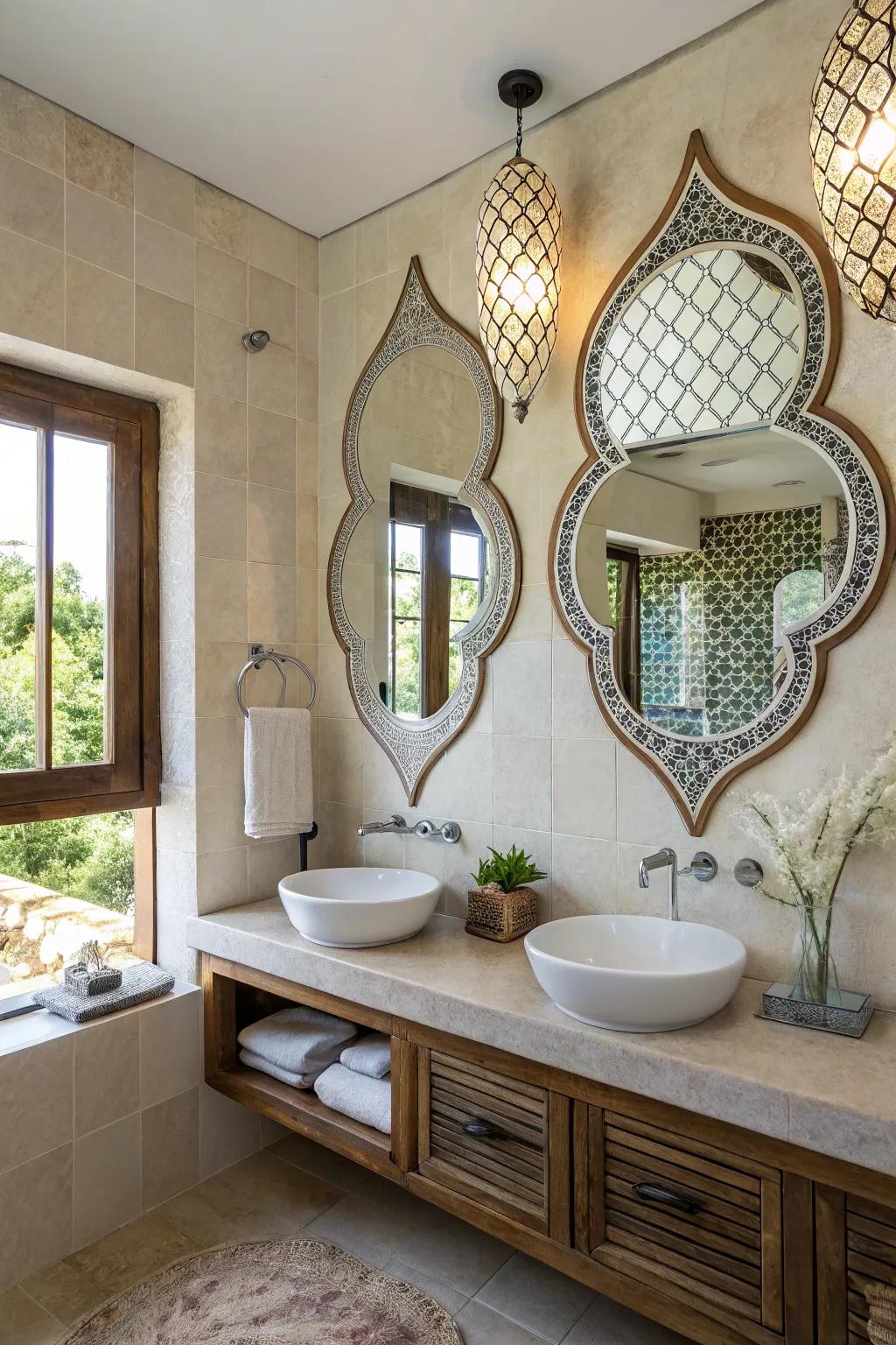 Add a touch of elegance with decorative mirrors that reflect your style.