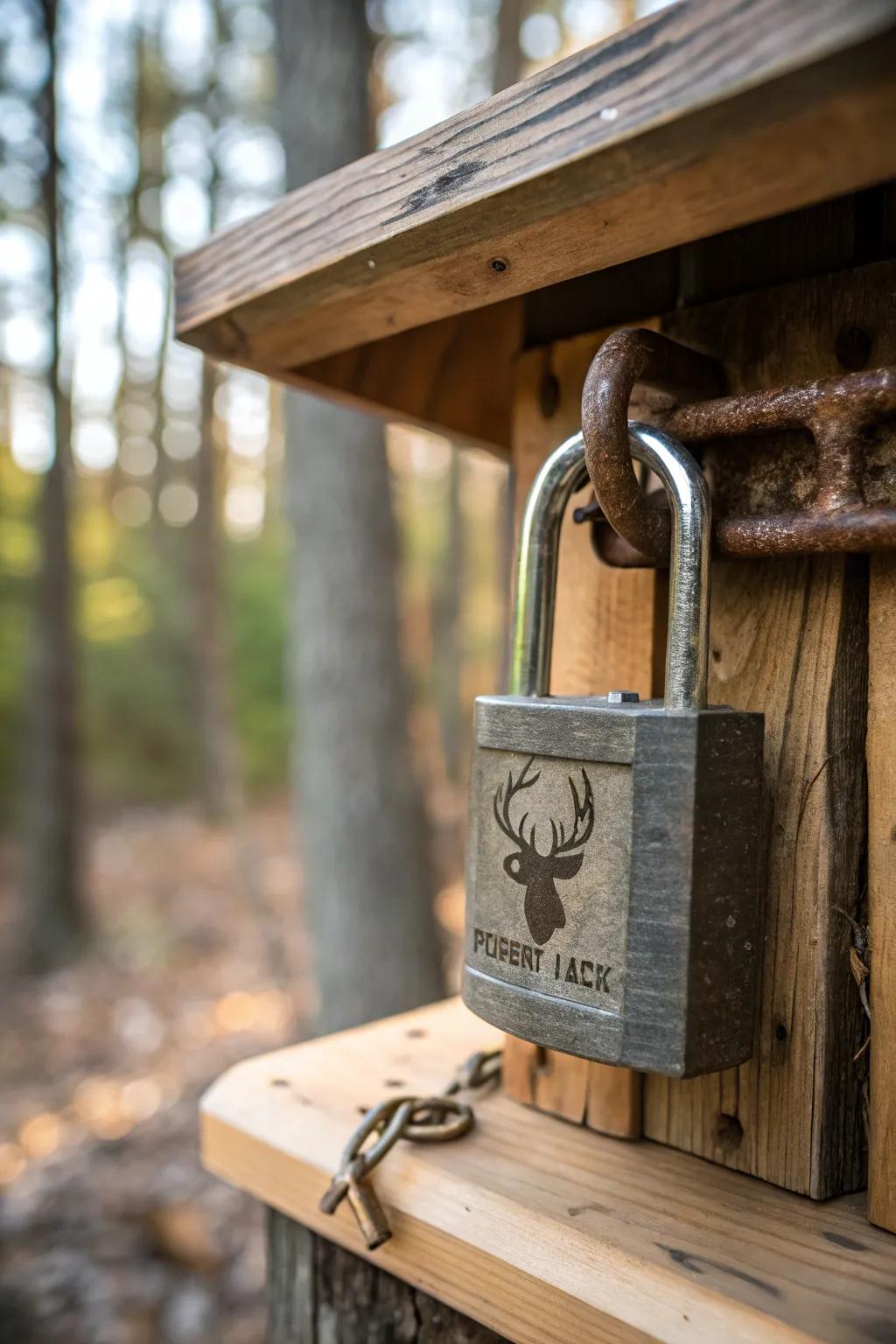 Lock it in: Simple solutions for a bear-proof deer feeder.