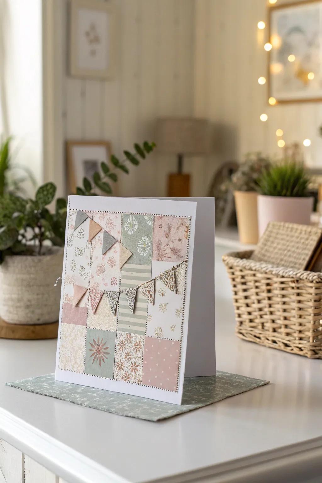 Craft a birthday card with love and sustainability using upcycled treasures for a truly memorable gesture.