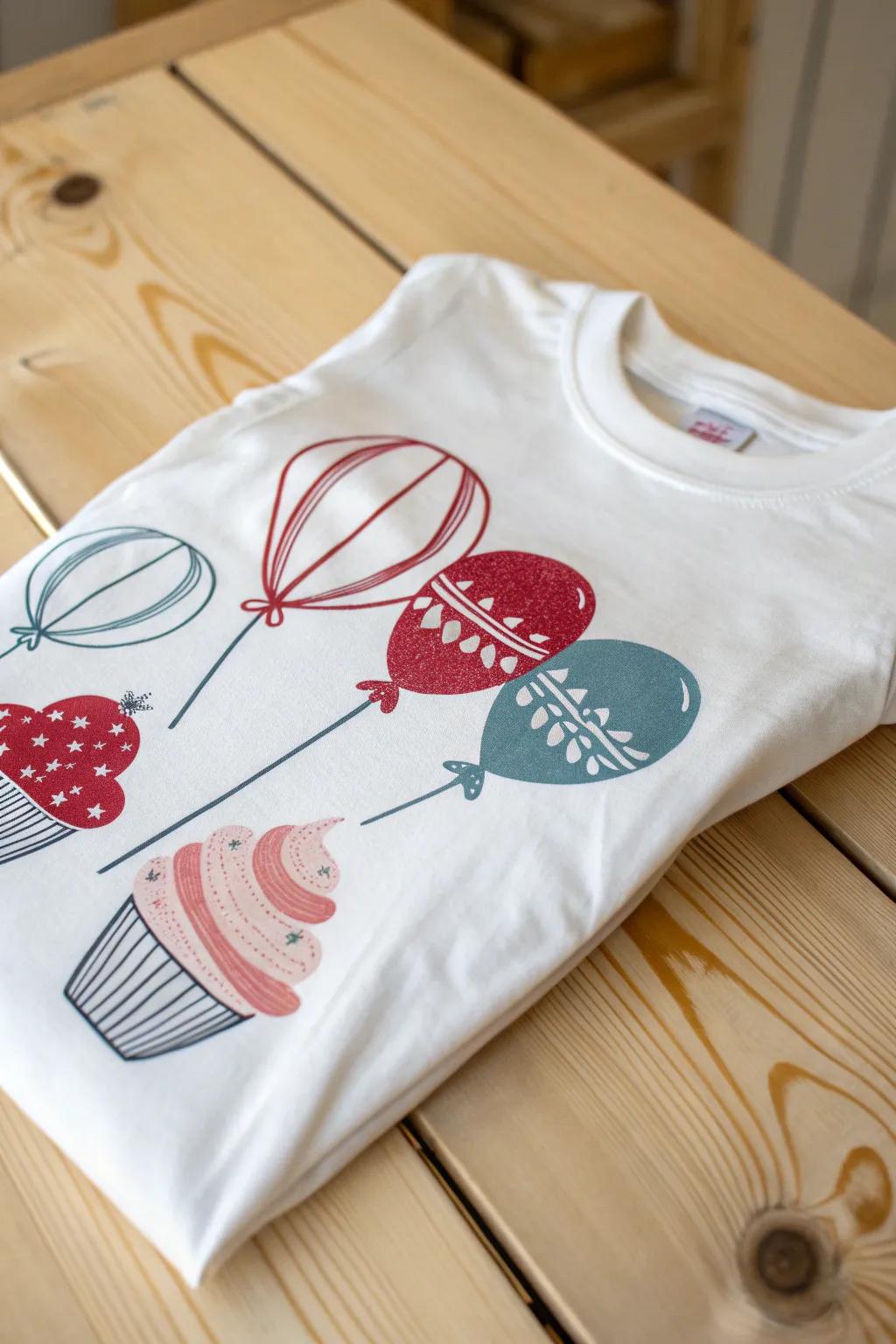 Celebrate in style with playful, minimalist birthday squad shirts!