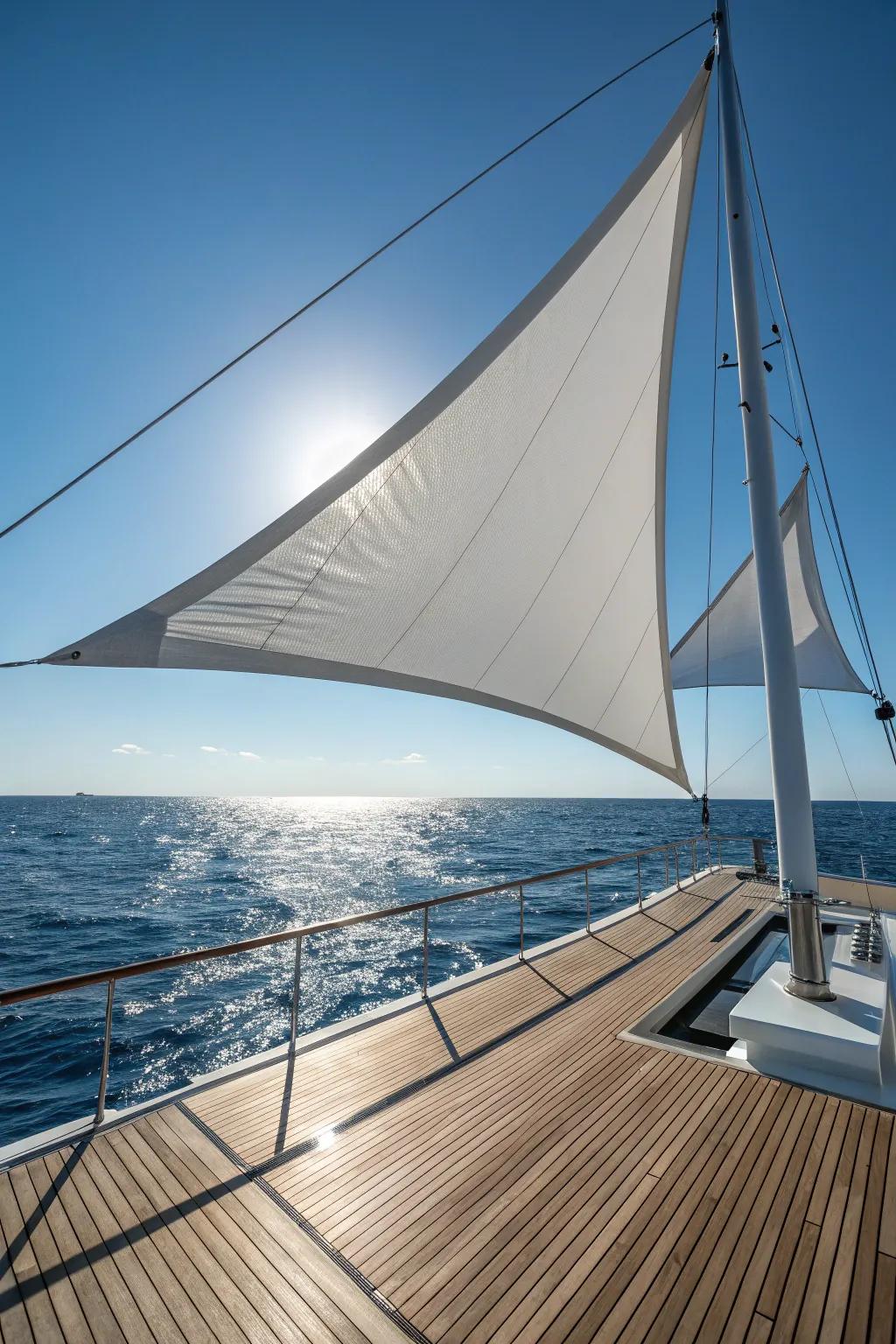 Elevate your boat's style and comfort with a DIY sail shade—where function meets art on the open sea.