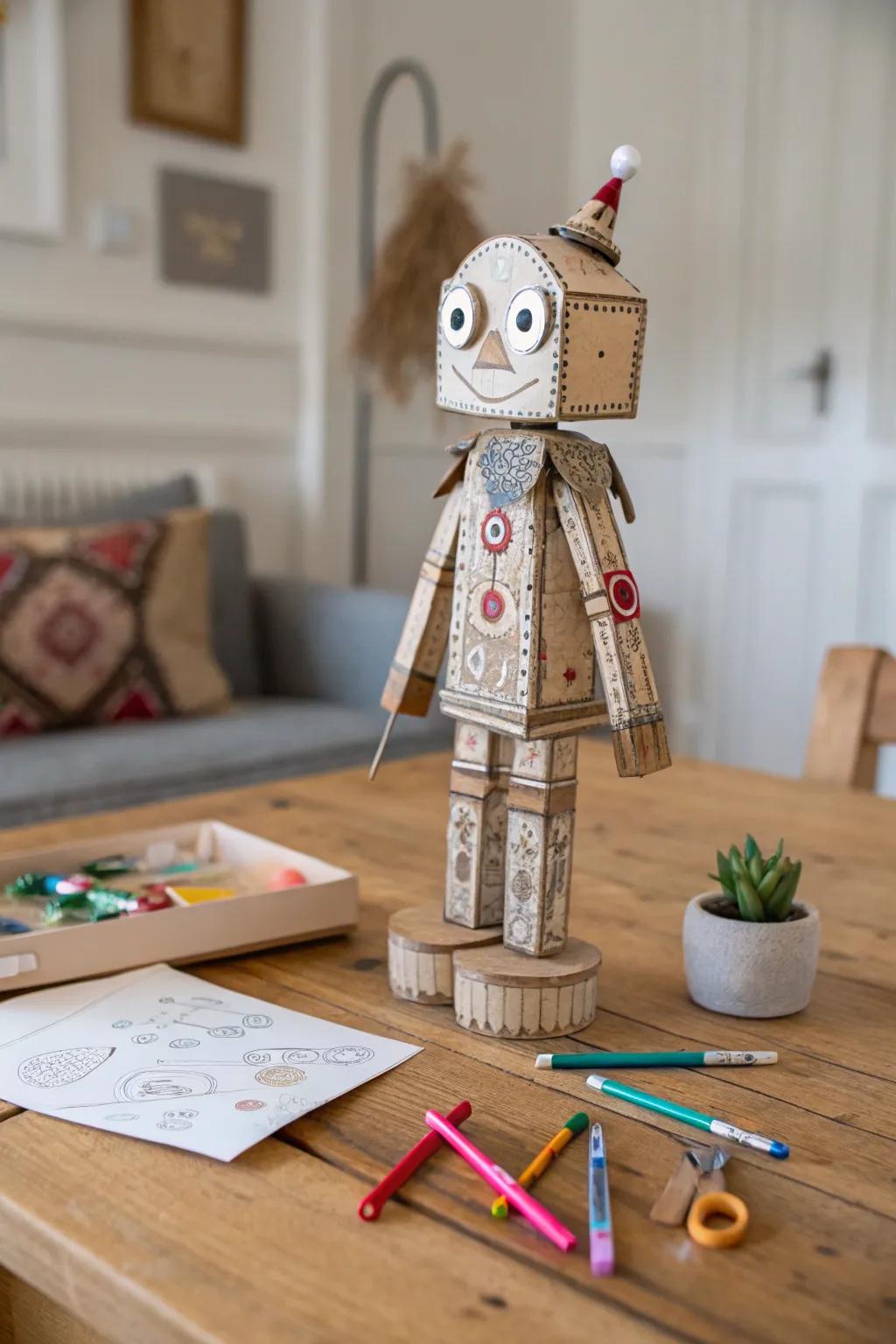 Turn your cereal boxes into charming puppets and let the storytelling adventure begin!