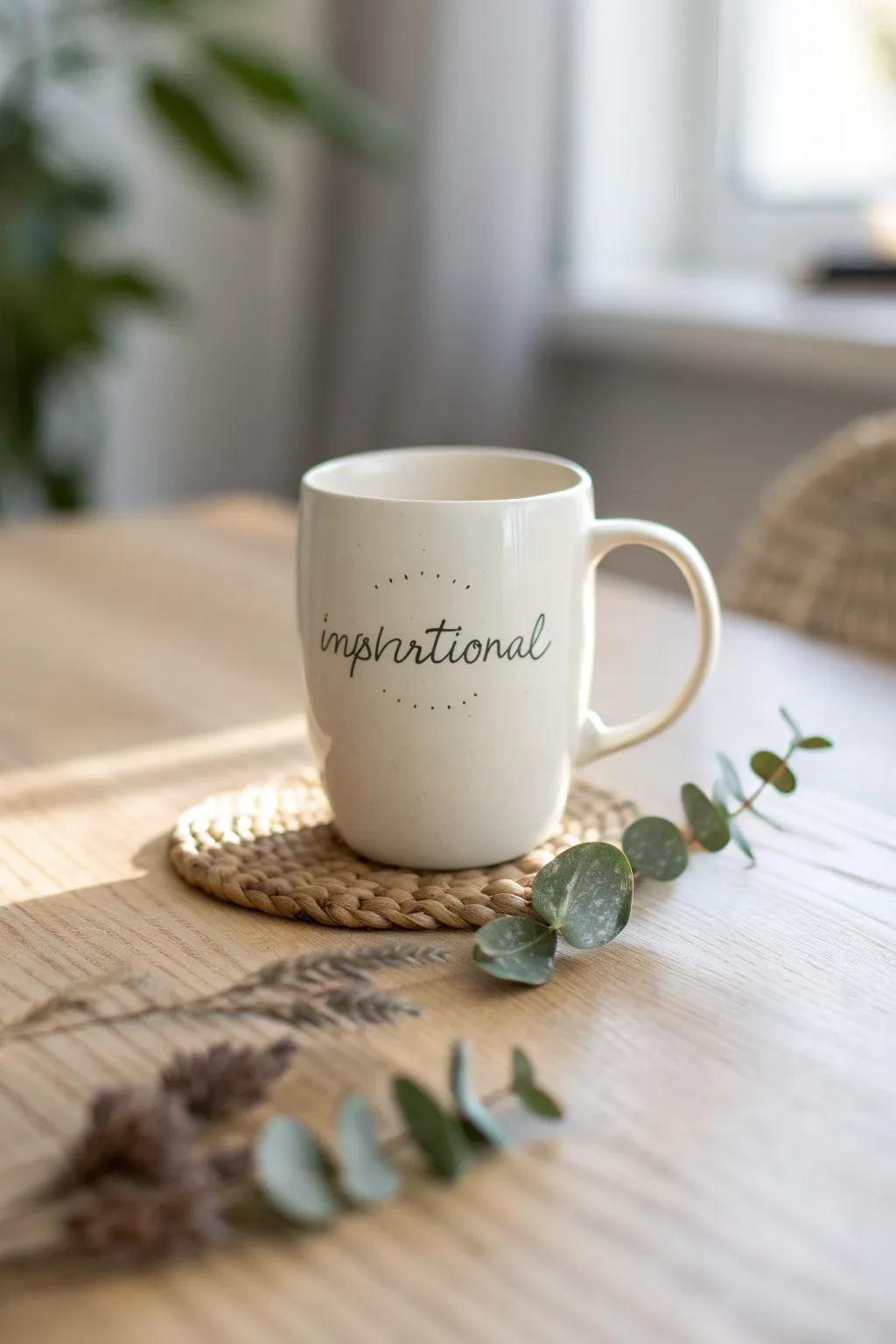 Sip into serenity with a touch of inspiration.