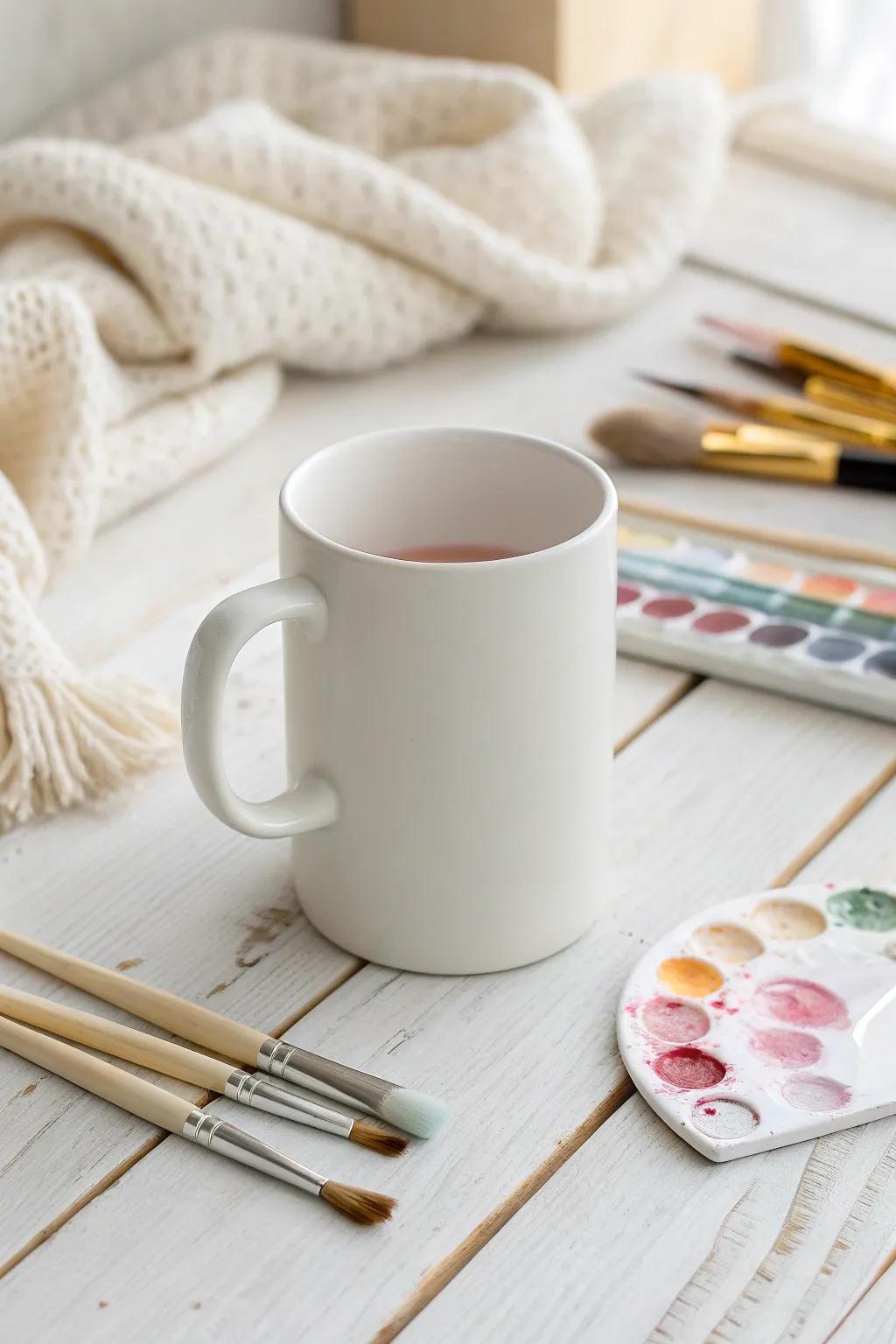 Unleash your creativity with a DIY mug painting kit – the perfect blend of simplicity and personal touch.