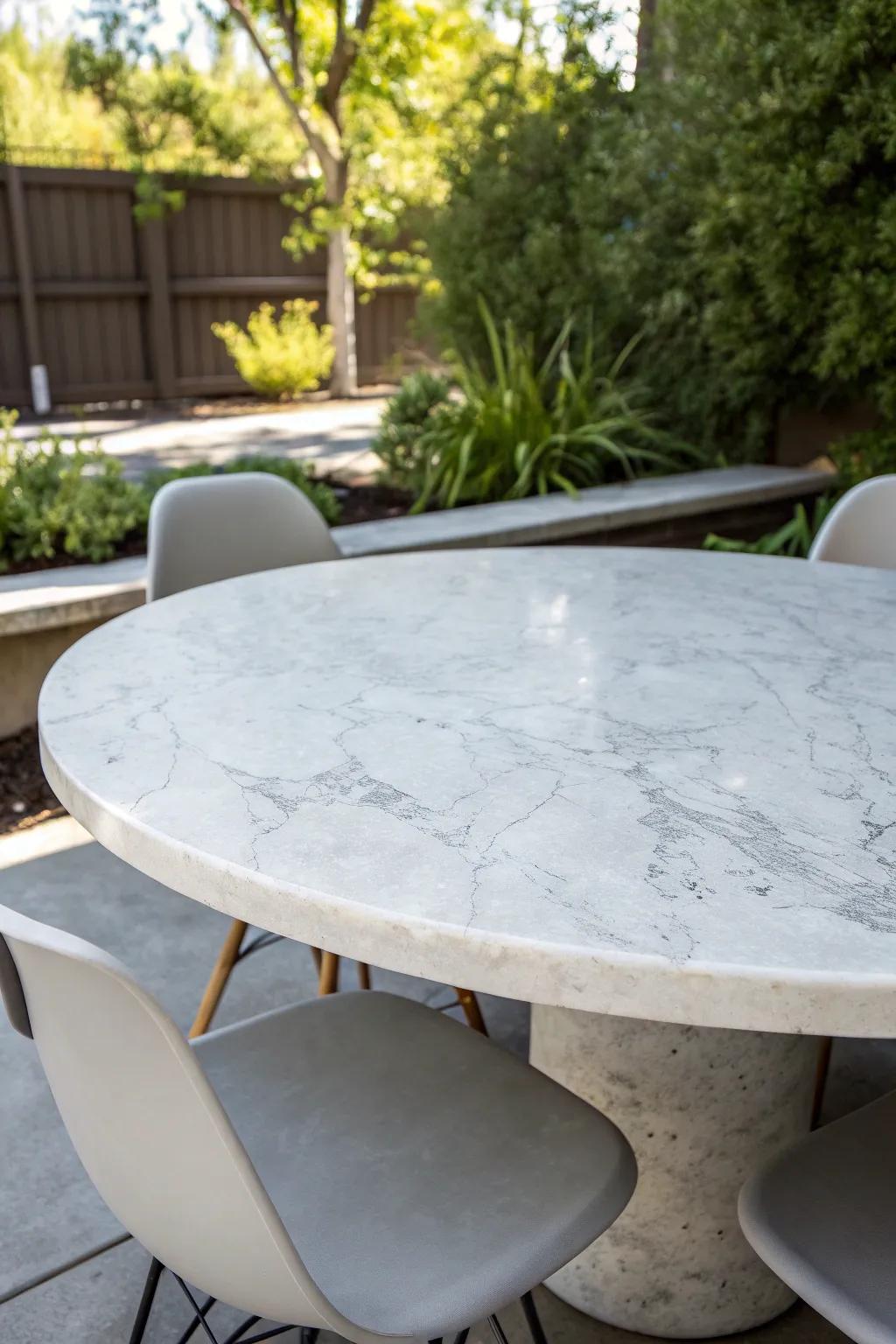 Transform your outdoor space with a DIY concrete resurfacing project. Elegance meets simplicity in this modern patio setting.
