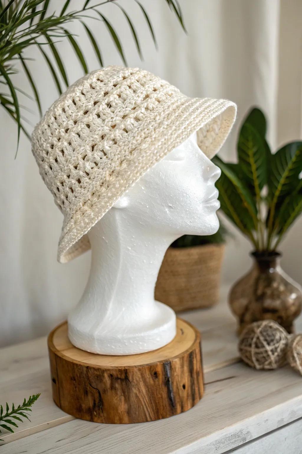 Elevate your craft fair display with chic mannequin head displays for an elegant touch.