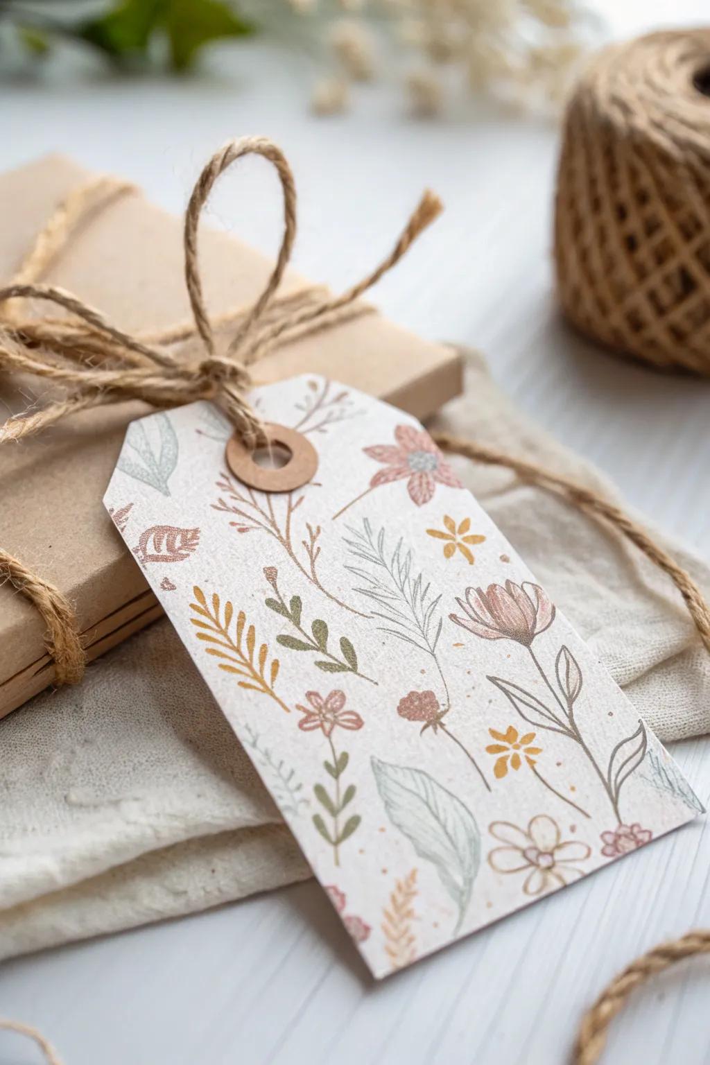Elevate your gatherings with charming floral name tags that blend seamlessly into any setting.
