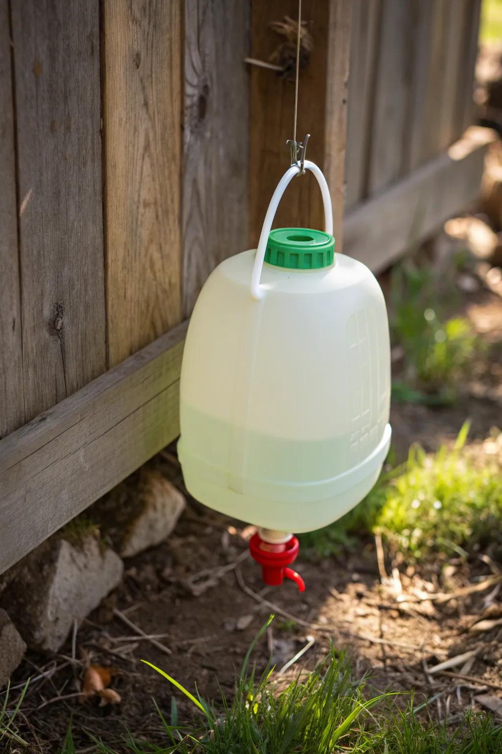 Transform your old jugs into practical chicken waterers and make your recycling bin happy!