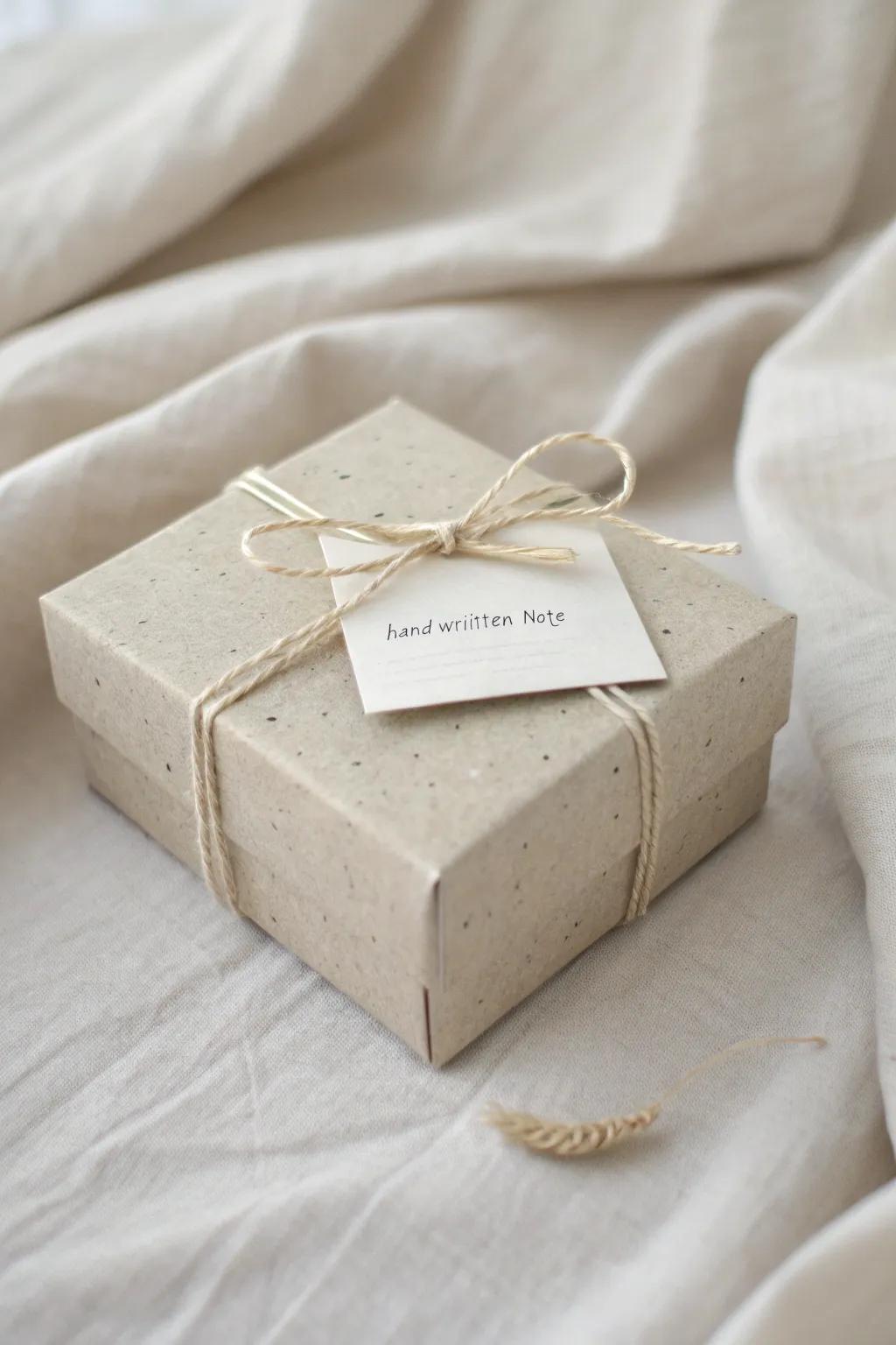 Infuse your gifts with heartfelt simplicity and elegance through handwritten notes.