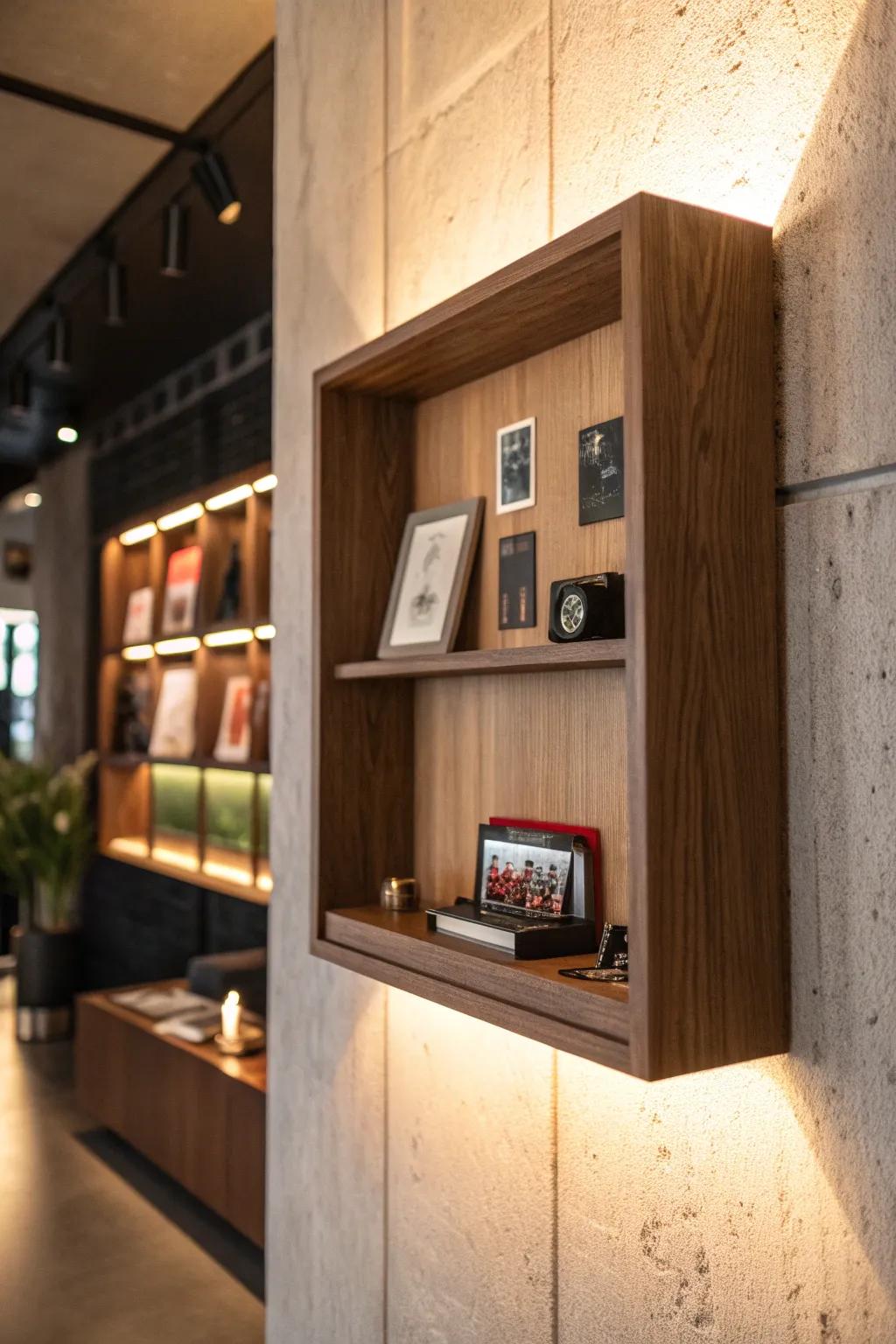 Elevate your space with a stylish floating shadow box — the perfect blend of function and elegance.