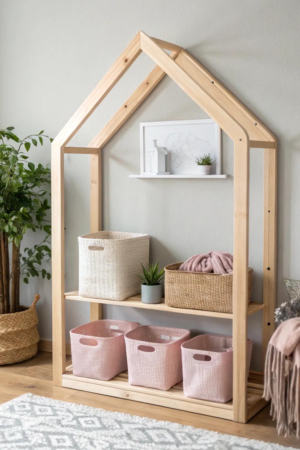 Transform your space with charming house-shaped frames that combine minimalist elegance and playful whimsy.
